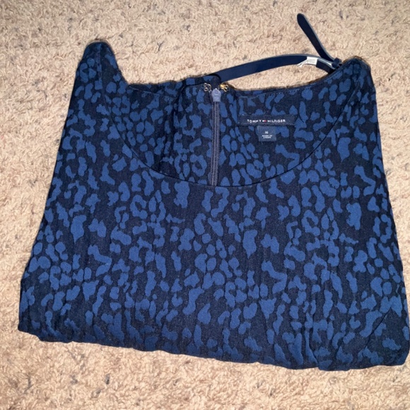 Tommy Hilfiger Sleeveless Navy Blue Animal Print Dress New Without Tags 🏷 - Picture 10 of 12